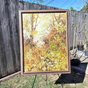 Original Autumn Landscape Framed Art by V. Knight
